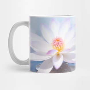 Flower Water Drop Nature Serene Tranquil Mug